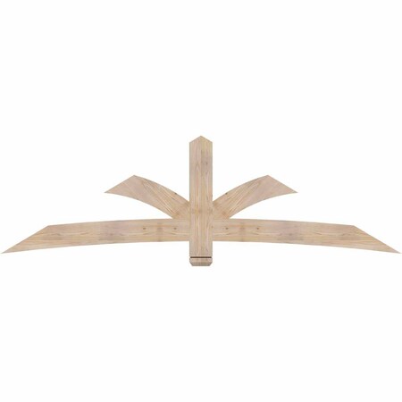 Ekena Millwork Davenport Smooth Timber Gable Bracket, Douglas Fir, 96"W x 28"H x 1 1/2"D x 5 1/2"F, 7/12 Pitch GBW096X28X0206DAV00SDF
